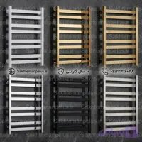 حوله خشک کن استیل ۳۰۴ ضد زنگ فلت ارتفاع ۷۵ کد SAM رنگبندی