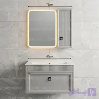روشویی کابینتی دیواری آنیتا ۶۰ ویوا همراه آینه چراغ دارو باکس