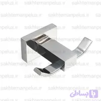 قلاب آویز حوله دو شاخه دیواری گریت کروم براق ضد زنگ