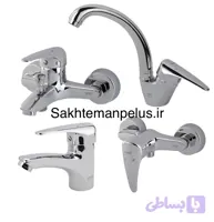 ست شیرآلات کسری مدل کارون کروم