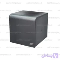 جای دستمال رولی دیواری مدل مکعبی فلت Cubic طوسی ama