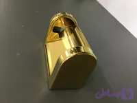 جا دستمال دیواری کوچک طلایی براق تمام استیل وارداتی اسمارت