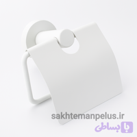 جای رول دستمال توالت دیواری کروز مدل کاوردار کد 016 سفید