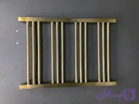 حوله خشکن حمام دیواری استیل طلا مات لول ۵۰ در ۸۰