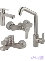 ست شیرآلات کسری مدل امگا کرم مات