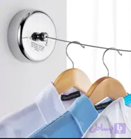 بند رخت دیواری هتلی استیل مدل HS-591