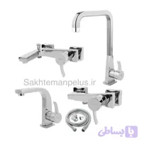ست شیرآلات کسری مدل فیروزه مجموعه ۵ عددی