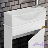 روشویی کابینتی دیواری مدل رمینی پی وی سی ضد آب