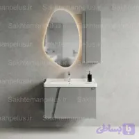 روشویی کابینتی فول ست ویوا مروارید مدل ورونا ۶۰ با آینه بک لایت