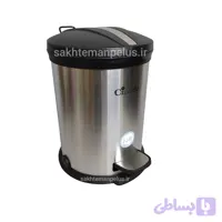 سطل زباله ۵ لیتر پدالی استیل درب پلیمری سرکوله