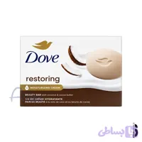 صابون کرمی داو آمریکا مدل Restoring | حاوی شیر نارگیل و گلبرگ یاس