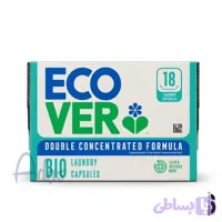 کپسول ماشین لباسشویی 18 عددی ECOVER بلژیک | با رایحه یاس بنفش و رز