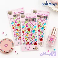 نگین چسبی مدل قلب رنگی