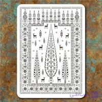 شابلون طرح فرش سرو کد L 22
