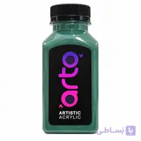 رنگ اکریلیک هنری سبز ارتشی Teal Green ساده برند آرتو کد AR-C20 حجم 100 میل