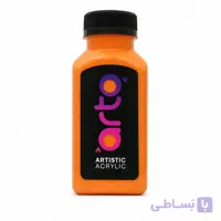 رنگ اکریلیک هنری نارنجی ساده برند آرتو کد AR-C28 حجم 100 میل