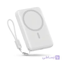 پاوربانک بی‌سیم ۲۲.۵ وات کیو سی وای مدل PBW10A ظرفیت ۱۰۰۰۰ میلی‌آمپرساعت