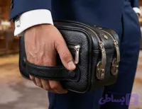 کیف شوزبگ رمزدار چرم طبیعی گاوی فلوتر مدل شاهان