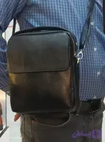 کیف دوشی اسپرت دانشجویی مردانه چرم طبیعی گاوی مدل عماد
