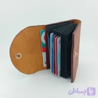 جاکارتی چرم طبیعی مدل آکاردئونی دست ساز کد: ch-104