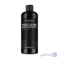 شامپو و ژل شست‌وشوی Farmasi سر و بدن مردانه فارماسی مدل ماسکولین 360ml Masculine