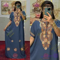 ماکسی عربی پیراهن آستین کوتاه گلدوزی 034