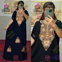 ماکسی عربی پیراهن آستین کوتاه گلدوزی 036