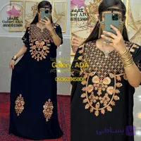 پیراهن ماکسی مدل مصری آستین کوتاه کد 022
