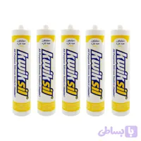 چسب سیلیکون کاسپین مدل shafaf حجم 300 میلی لیتر مجموعه 5 عددی