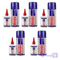 چسب فوری رونیکس مدل RH9921 حجم 400 میلی متر مجموعه 5 عددی
