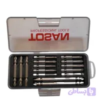 سری پیچ گوشتی یک سر چهارسو یک سر دو سو توسن مدل H1/4 بسته 15 عددی