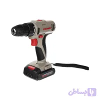 دریل پیچ گوشتی شارژی ترکمتر دار 14/4 ولت 1500میلی آمپر کرون مدل CT21055L با شارژر کیف تک باطری