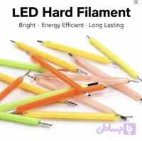 LED فیلامنت رشته ای ادیسونی ۳۸ میلی‌متری ۳ ولت ۱۲۰ میلی‌آمپر با نور آفتابی