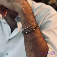 دستبند سنگ یشم نقره
