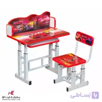 میز تحریر پسرانه کودک با صندلی طرح مک کویین