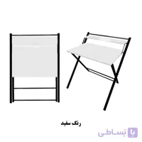 میز تحریر تاشو ایستاده مدل سرو رنگ سفید