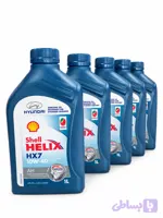 (بسته ی 5 عددی ) روغن موتور هیوندای و کیا شل هلیکس اصلی یک لیتری 10W40 API SN