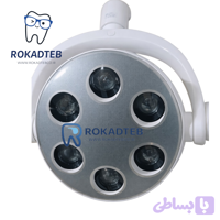 چراغ LED یونیت دندانپزشکی ۶ لنز گرد بدون سایه مدل سنسوردار