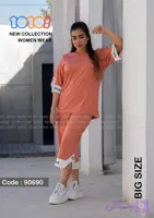تیشرت شلوارک نخ پنبه ۳۸ـ۴۲ و ۴۴ـ۴۸