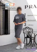 تیشرت و شلوارک alo نخ پنبه دو سایز ۳۸ تا ۴۲ و‌ ۴۴ تا ۴۸