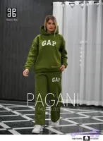 ست هودی کلاهدار و شلوار دورس تو کرکی سایز ۳۸ تا ۴۴