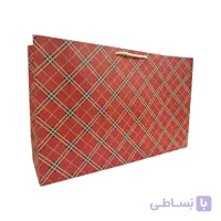 پاکت هدیه کرافت چهارخانه جاودان کد 1026 بسته 2 عددی