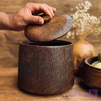 ظرف دربدار چوبی کد 993