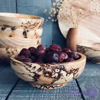 کاسه آجیل خوری چوبی کد 458