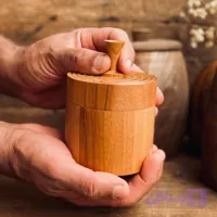 ظرف دربدار چوبی کد 10005