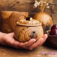 ظرف دربدار چوبی کد 10002