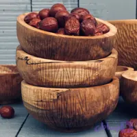 کاسه آجیل خوری چوبی کد 532