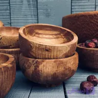 کاسه آجیل خوری چوبی کد 555