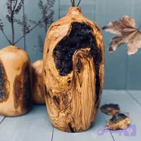 گلدان چوبی زیتون کد 1109