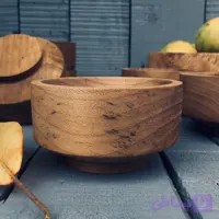 کاسه آجیل خوری چوبی کد 542